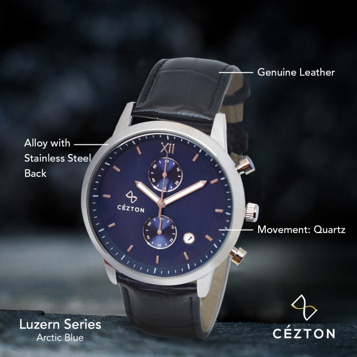 ✅Ori Luzern Series Arctic Blue  Jam Tangan Pria Cezton Terbaru