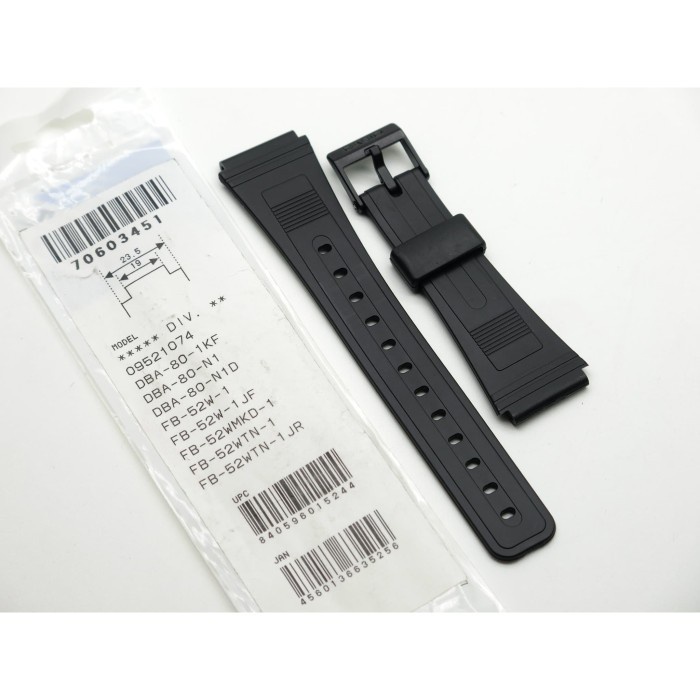 ✅Ori Tali Strap Classic Casio W-86 Original Dba-80 Rubber W-86-1Adr Terbaru