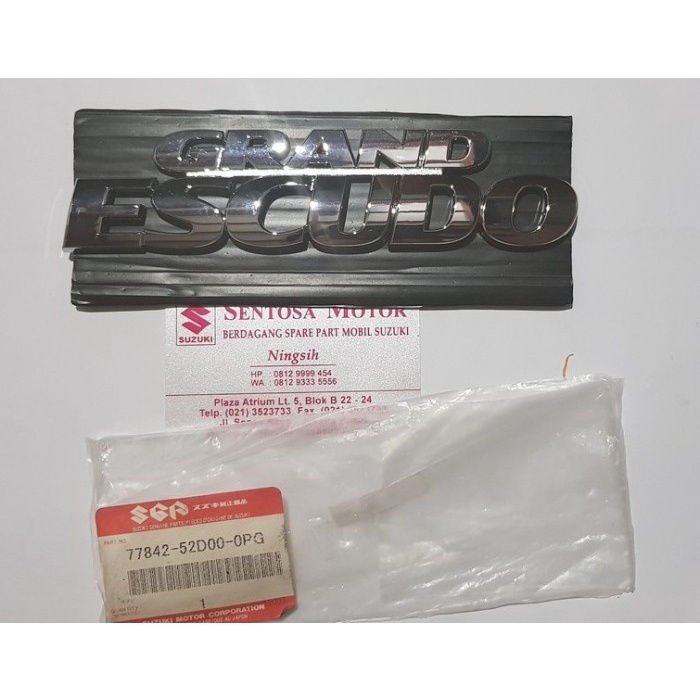emblem suzuki grand escudo asli sgp best