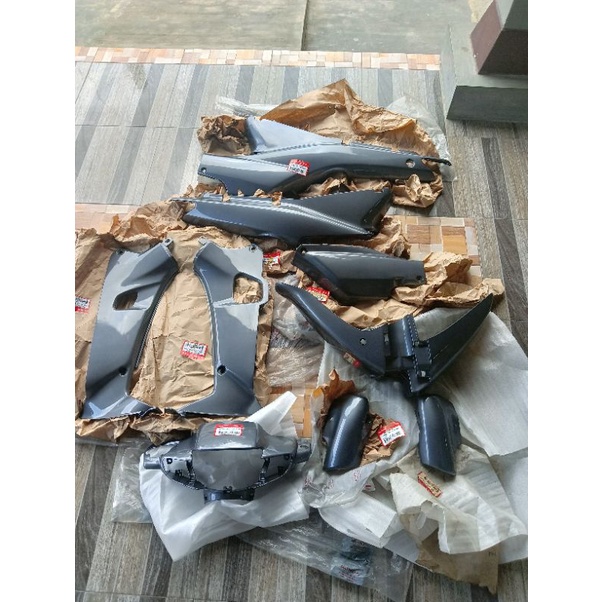 BODY HONDA SUPRA X 100 ABU ABU ORIGINAL AHM