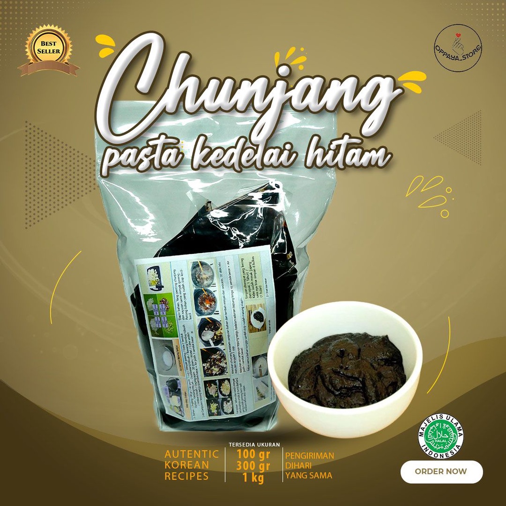 

Chunjang Jjajang Halal Pasta Kedelai Hitam 1 Kg Saus Jjajangmyeon