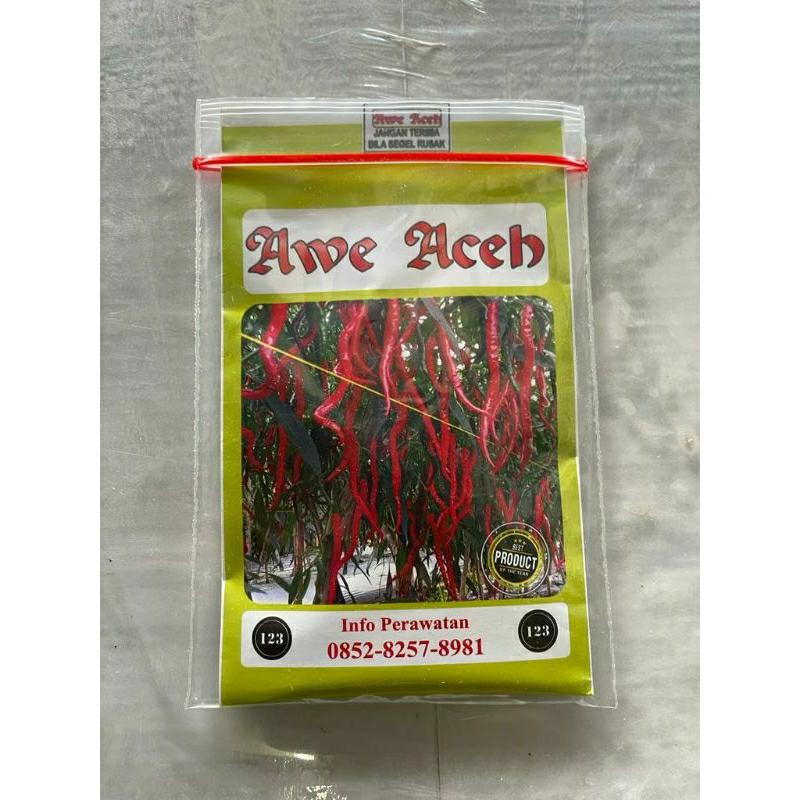 Benih cabe AWE ACEH 10 gram - Cabe Merah Keriting AWE ACEH - Bibit Cabai awe aceh Best Seller