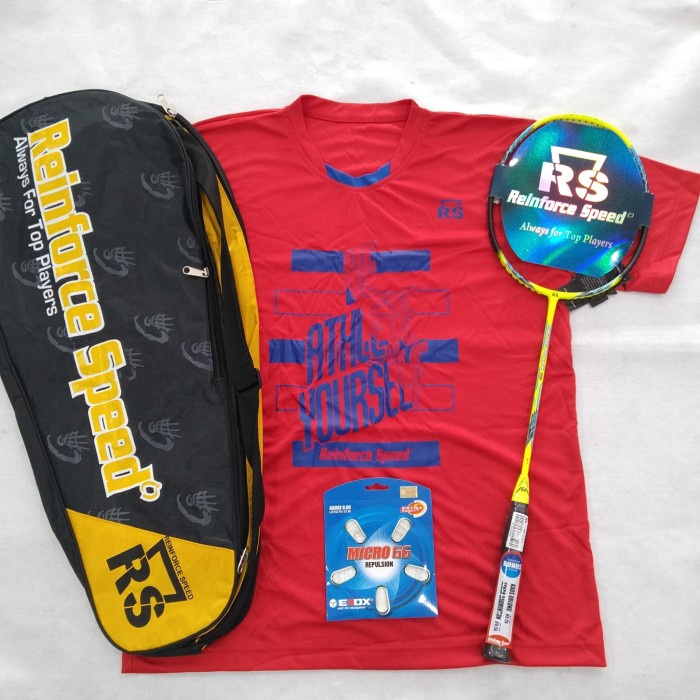 [New Ori] Raket Badminton Rs Metric Power 12 N-Ii Free Cover Senar Kaos Diskon