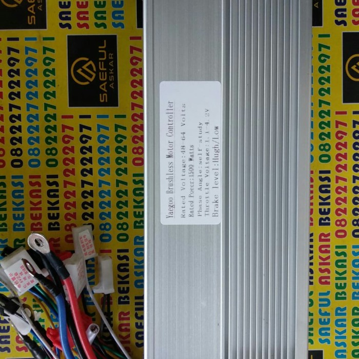 [New Ori] Controller Bldc 48V 60V 64V 1500W Selis Sepeda Listrik E-Bike Ebike Bisa Sameday
