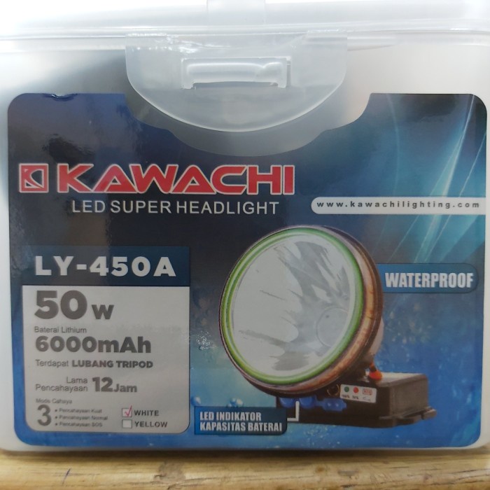 [New Ori] Senter Kepala Kawachi 50W Berkualitas