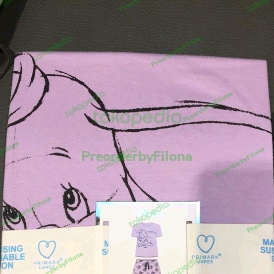 [Ori] Setelan Piyama Disney Dumbo Purple Primark Terbaru