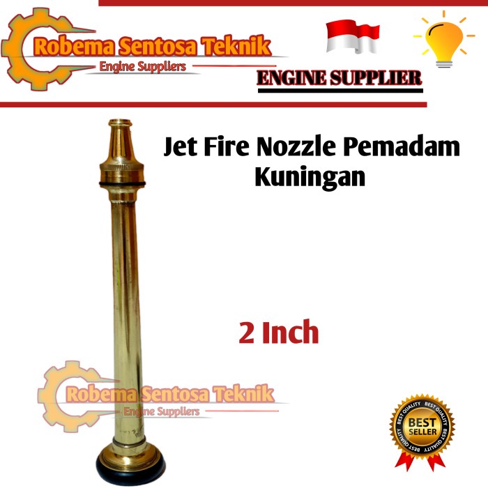 [Original] Jet Nozzle 2 Inch Sprayer Pemadam Pemadam Kebakaran Full Kuningan Diskon