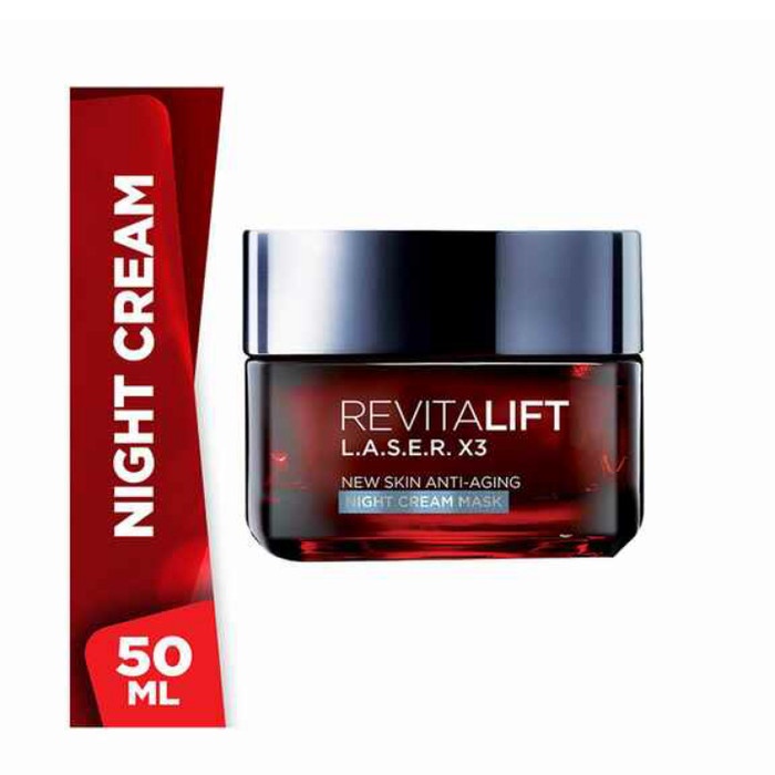 [Original] Exp 2022 Loreal Revitalift Laser X3 Night Cream Anti Aging Terbatas