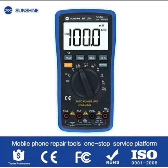 ✅Baru Digital Multimeter Auto Range - Sunshine Dt-17N Bisa Gojek
