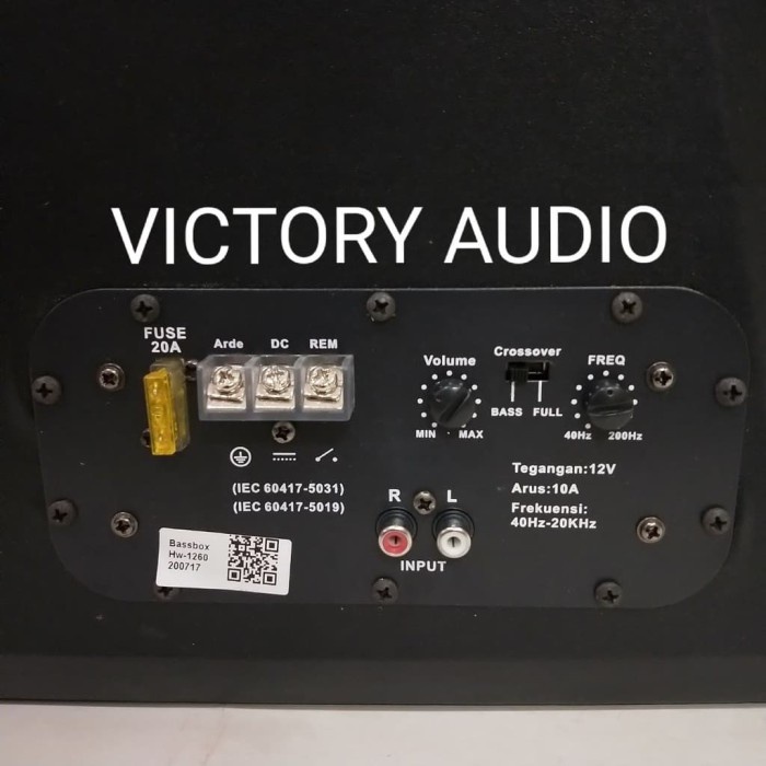 NEW SUBWOOFER BASSBOX AKTIF 12 INCH HOLLYWOOD HW-1260 / HW1260 ORIGINAL ORIGINAL TERBARU