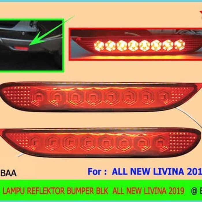 Cod - Led Reflektor Bumper / Lampu Mata Kucing All New Grand Livina 2019 Kode 019