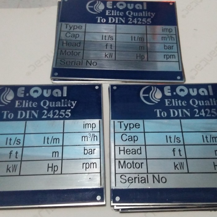 

Promo Name Plate Stainles / Alumunium Terbaru