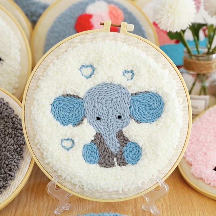 

Promo Diy Punch Needle Kit Gajah