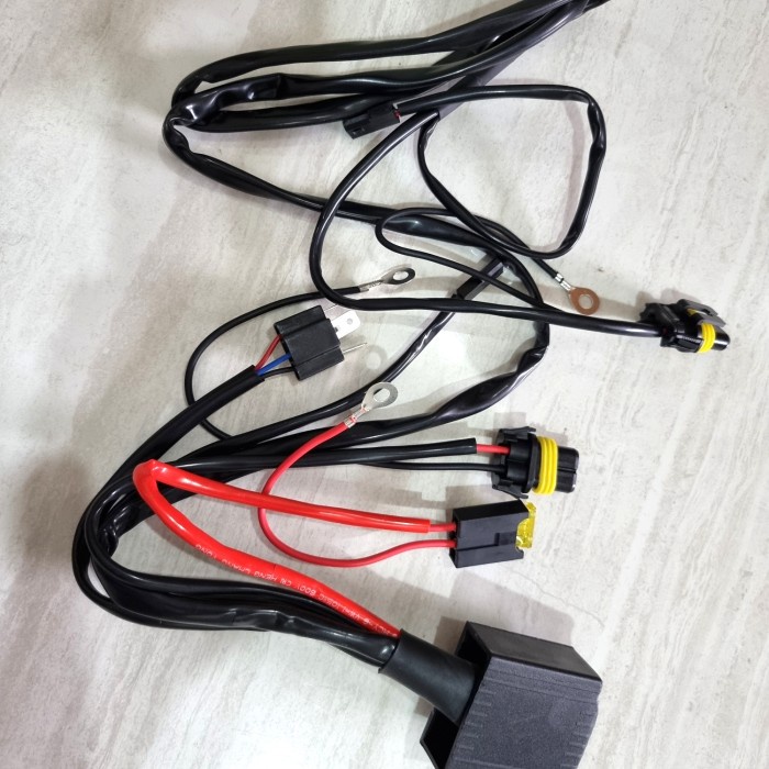 Cod - Kabel Set Relay Mobil Lampu Hid Projie Projector Merek Aes Garansi Kode 095