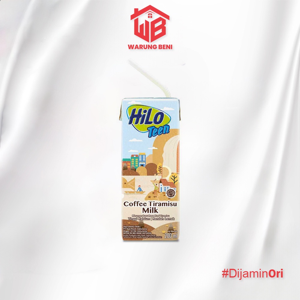 

HiLo Teen Susu Remaja Tinggi Kalsium Coffee Tiramisu 200 ml