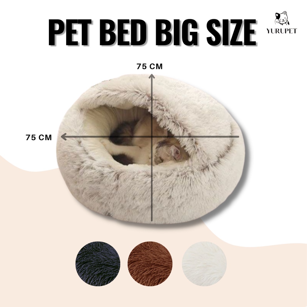 Kasur Kucing Bulu Rasfur Tebal Yurupet / Alas Tempat Tidur Kucing Tempat Tidur Kucing Hangat Dan