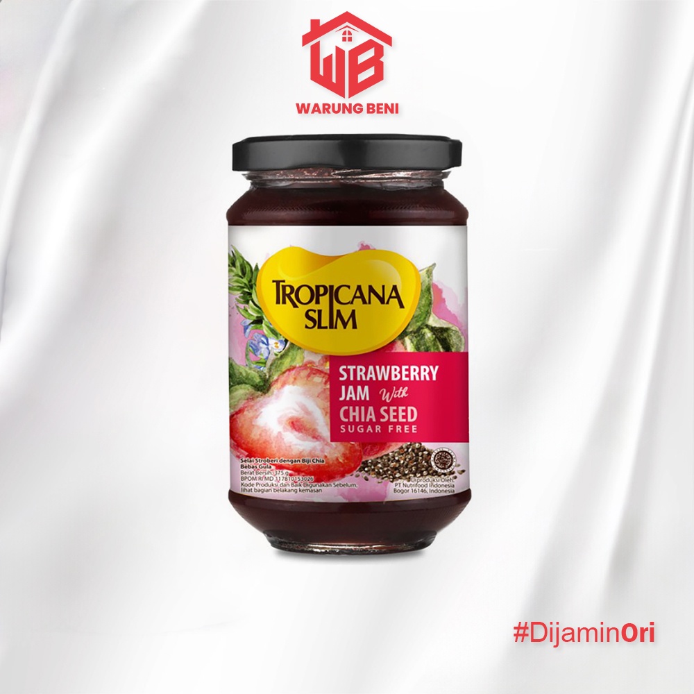 

Tropicana Slim Selai Strawberry Bebas Gula Strawberry Jam With Chia Seed 375 gr