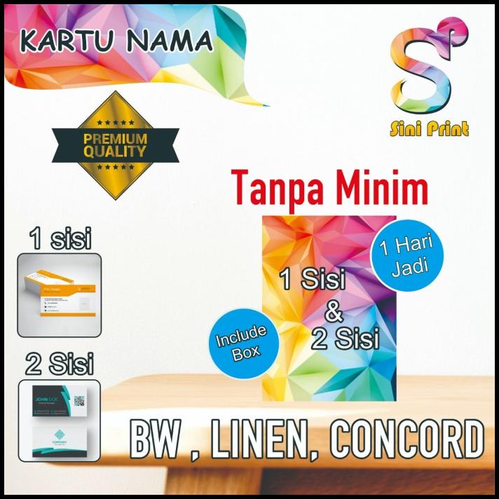 

TERBARU KARTU NAMA BW, LINEN, CONCORD !!!!
