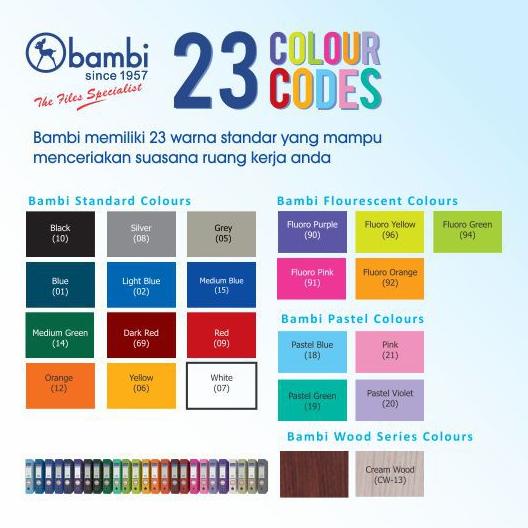 

New Bambi Ring Binder A4 2 Ring MID SIZE 25 mm kode 2121 ,.