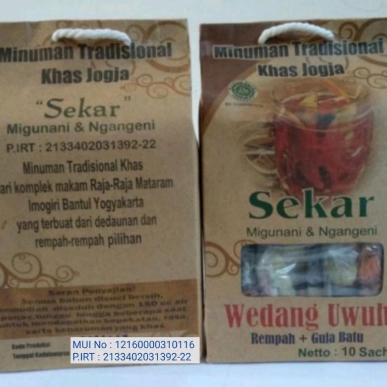 

Limited - SEKAR Wedang Uwuh Kualitas Isi 10 Sachet (Komplit Rempah + Gula Batu) | Minuman Tradisional Khas Bantul Jogja !