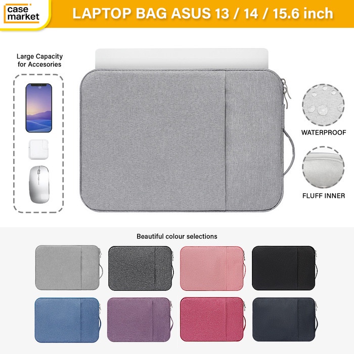 Promo Tas Laptop Asus 13 14 15.6 Vivobook Zenbook Sleeve Bag Sarung Handle