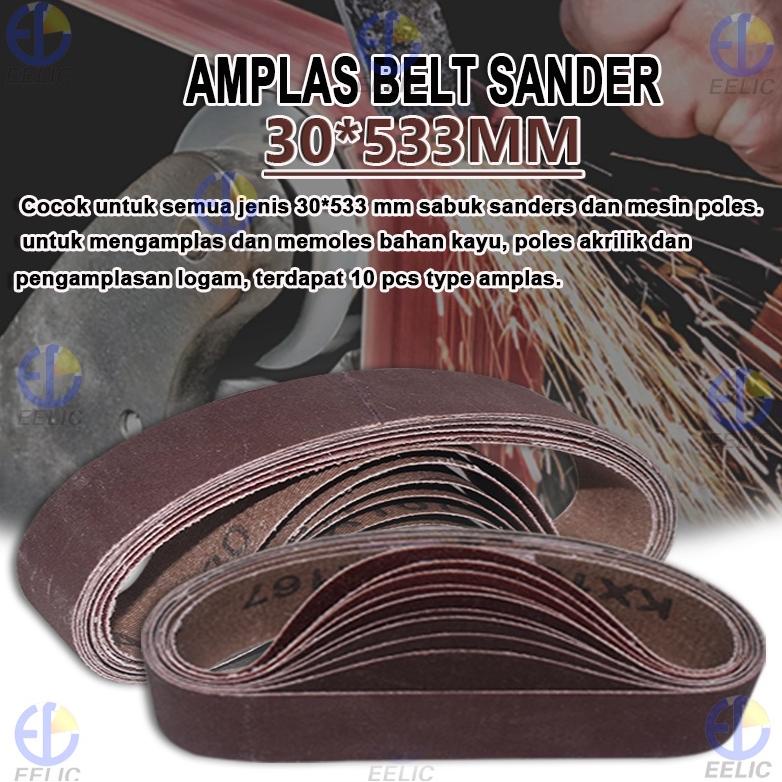 Update EELIC AMS Amplas belt sander 1set isi 10 type macam amplas dan ada pilihan ukuran amplas AMS-