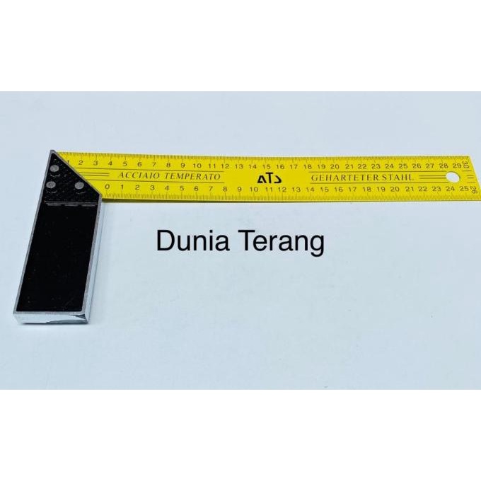 

Siku Tukang ATS 30 cm Kuning Tebal - Penggaris Siku L 12 in Siku Meter |Terlariiis
