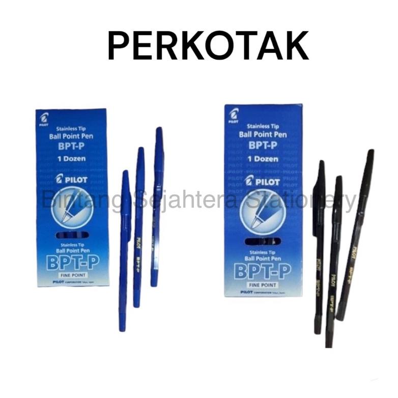 

TERLARIS [ PERKOTAK ] Pulpen Pilot Hitam dan Biru 1 lsn/Per Kotak MURAH