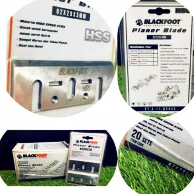 

Mata Pisau Planner - Planner Blade 82mm x 29 x 3mm (2 pcs) - HSS BLACK |Terlariiis