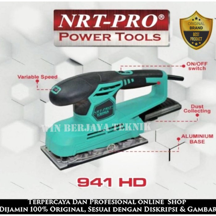 ✅New Ori Nrt Pro 941 Hd / Nrt Pro 921 Mesin Amplas Kayu Electric Sander Orbital Berkualitas