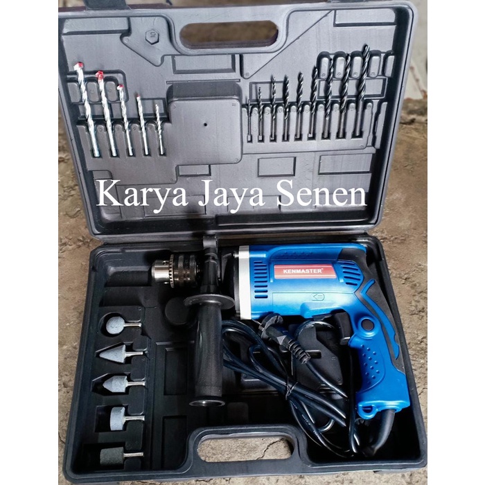 ✅New Ori Mesin Bor Listrik 13Mm Kenmaster Impact Drill 13Mm Km-008 Berkualitas