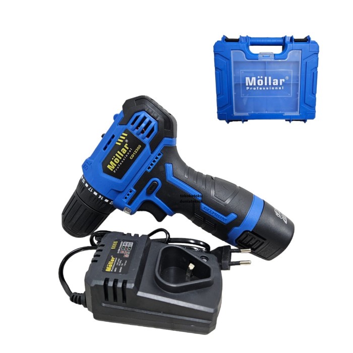 Promo Mollar Cd12300 Bor Cordless Brushless Drill 12V Impact Drill 10Mm