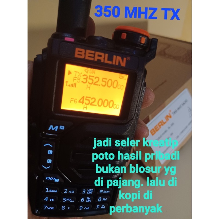 HT BERLIN BL-558 WALKIE TALKIE ORIGINAL UNLOCK SEMUA FREQUENCI
