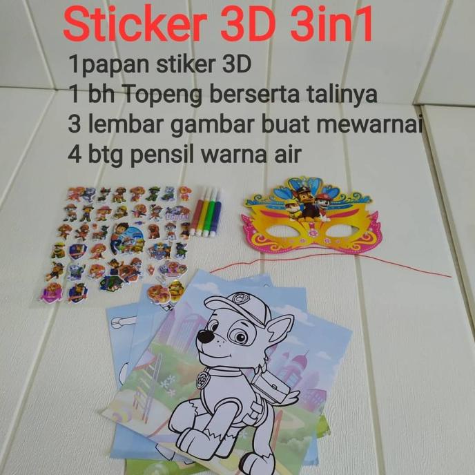 

Mainan Anak Stiker 3D Timbul 3 In 1 Ada 15 Pilihan Kode 1286