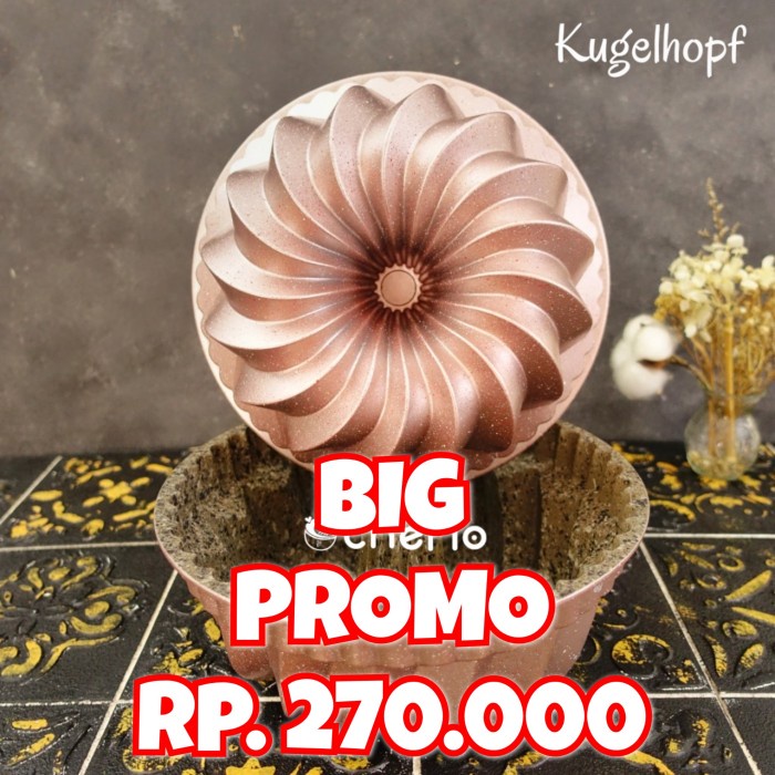 

✅Termurah Chefio Loyang Kugelhopf Pan / Bundt Pan / Tulban / Nordic Style Bisa Sameday