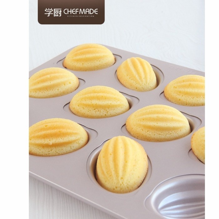 

✅Termurah Chefmade 12Cups Non Stick Rugby Cake Pan Wk9829 /Loyang Kue Bolu Kecil Terbaru