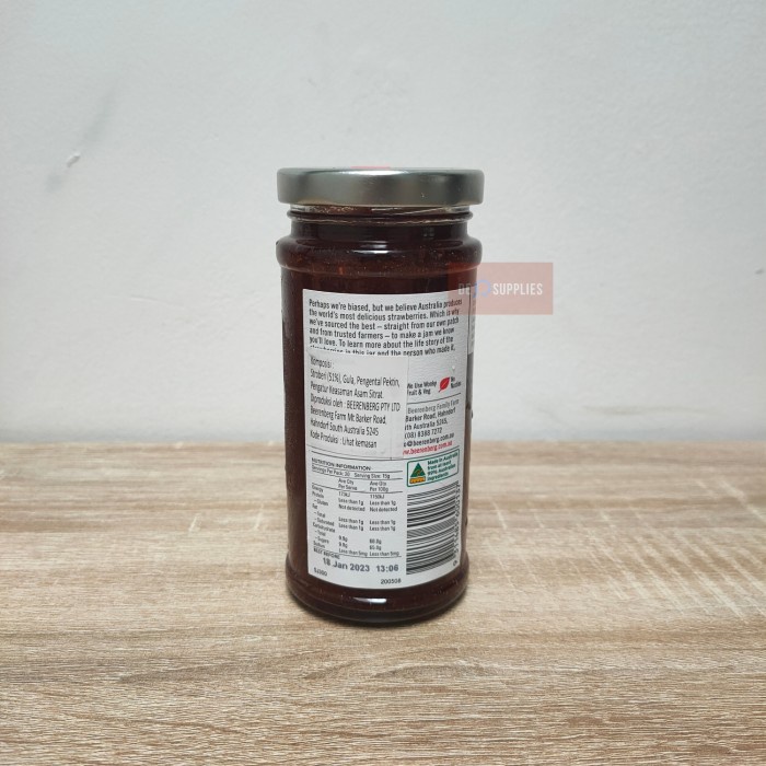 

Beerenberg Selai Strawberry Jam Australia 300Gr - Selei Stroberi Buah