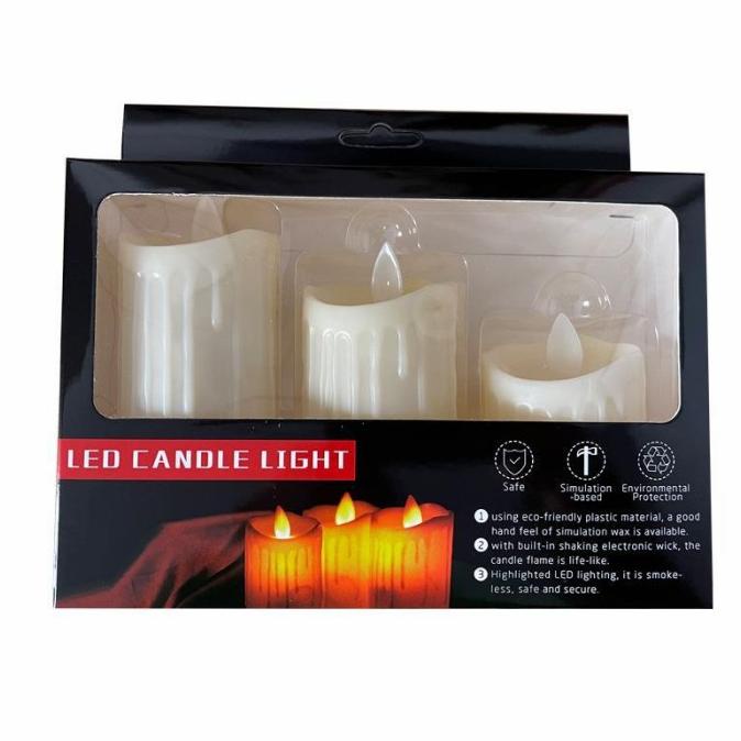

New Lilin Led Elektrik Lilin Portable Set 3 Termurah Lilin Leleh Grosir Terbaik