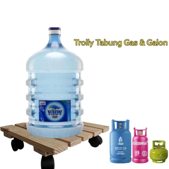 Promo Best Seller Troli Roda Galon Dan Gas Elpiji / Dudukan Tabung Gas Galon Terbaru