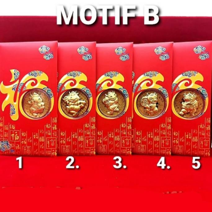 

HAPPYSTORE Angpao Emas Kerbao 2021 Angpau Koin Emas Gold Plated Murah Ampao Kebo