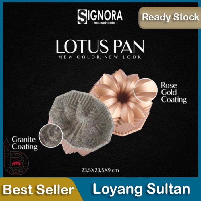 

✅Termurah Signora Loyang Kue Lotus Pan Premium Berwarna Rose Gold Barang Pasti Diskon