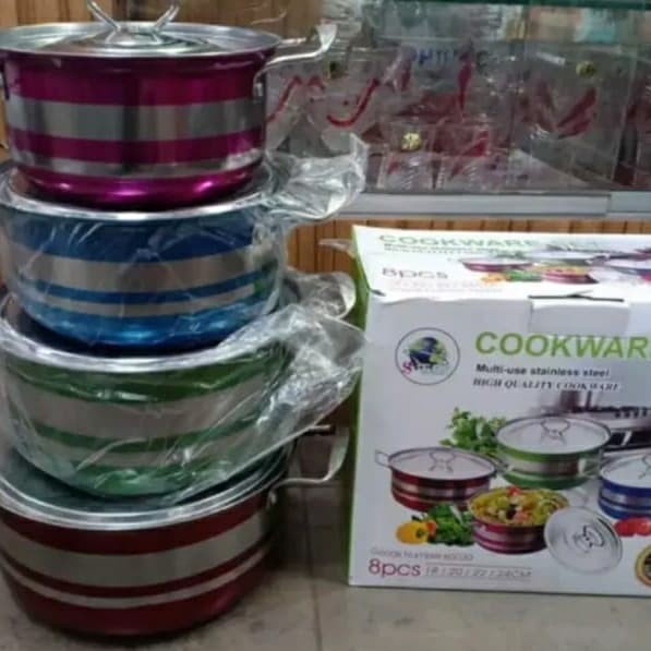 ✨Baru Panci Set Warna Sinda - Panci Cookware Set Warna Terbatas