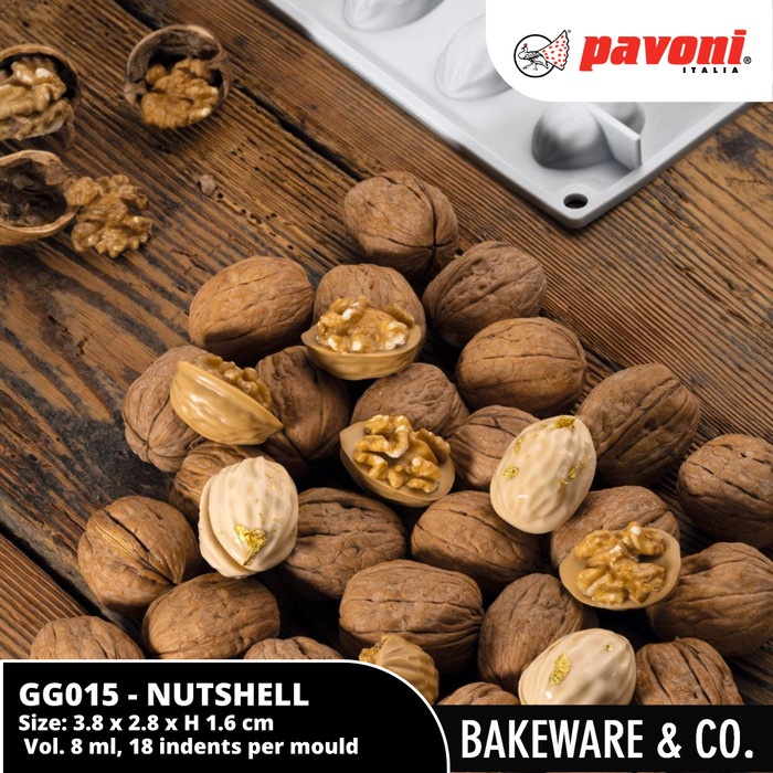 

✅Termurah Pavoni Gourmand - Gg015 Nutshell 30 X 17.5 Cm Mould Terbaru