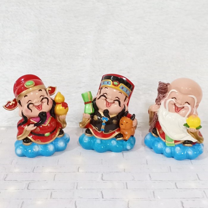 ✅Ready Fu Lu Shou / Pajangan Dewa Fu Lu Shou Diskon