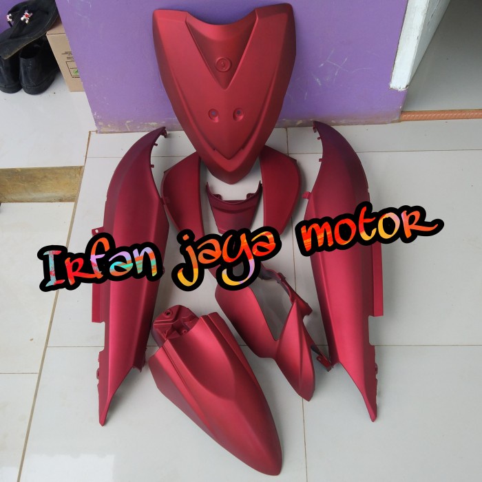 ✨New Ori Cover Body Full Halus Yamaha Mio J Merah Doff Limited