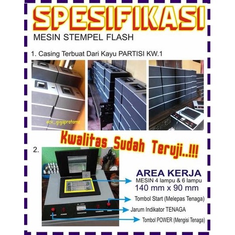 

Mesin Stempel Warna 6 Lampu