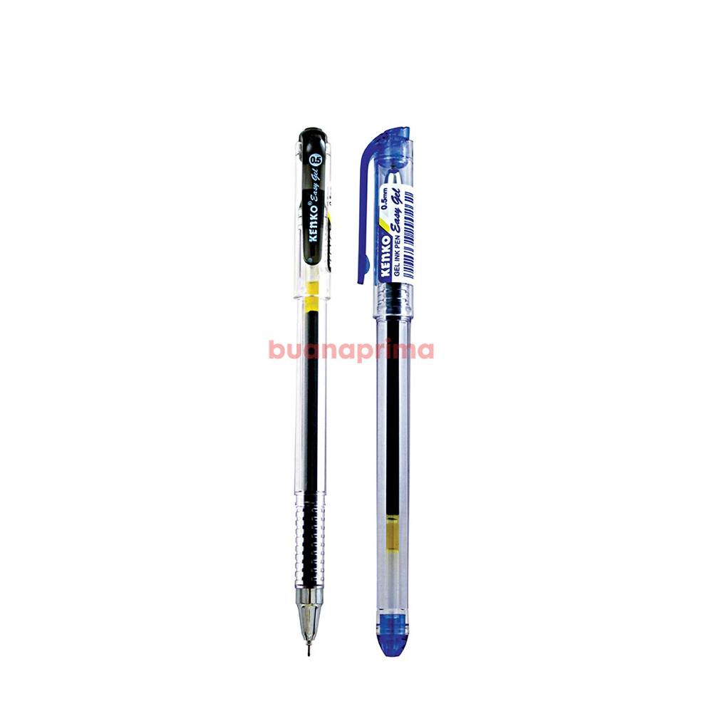 

MURAH Pulpen Kenko Easy Gel isi 12 pcs Hitam Biru Merah Pen Cair COD