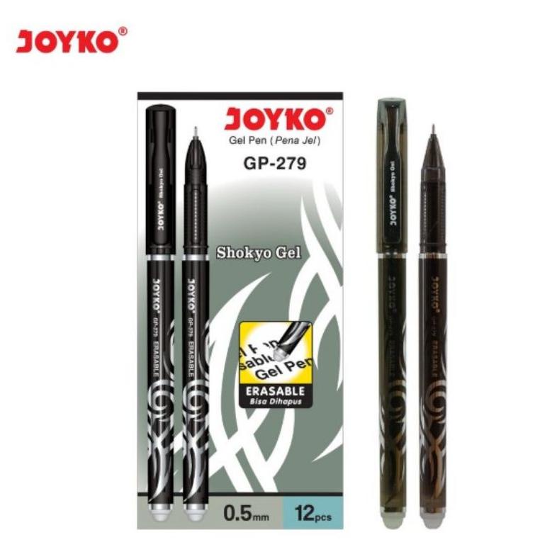 

TERLARIS Pulpen Gel Hapus Joyko GP-279 Shokyo Gel ( 1pak/12pcs ) SALE