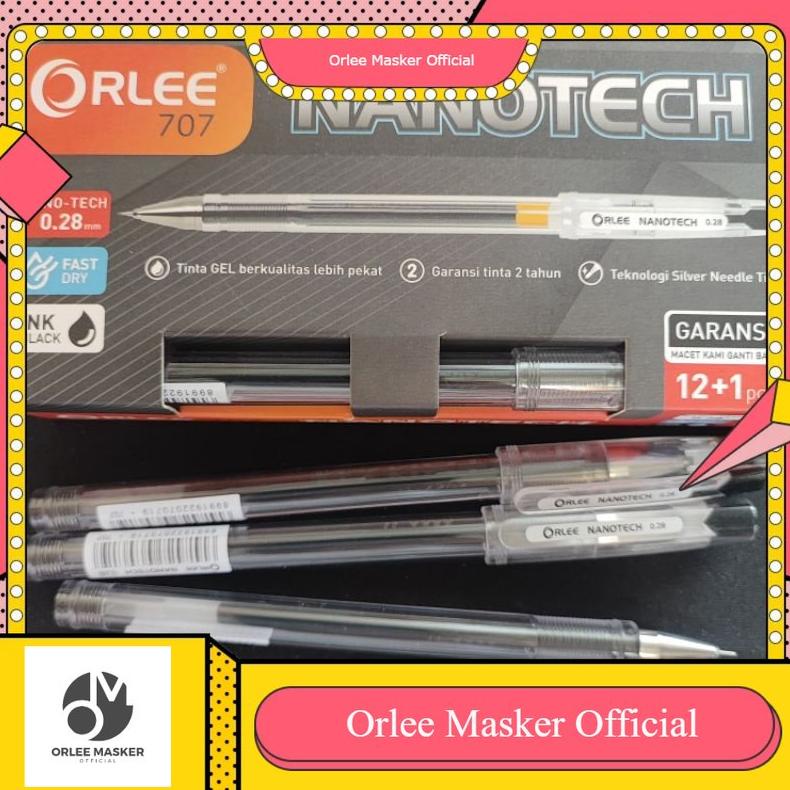 

TERMURAH PULPEN HITECH ORLEE 1PAK (ISI 12+1 PCS) tinta hitam 0,28mm nanotech BARU isi 13 pcs ORIGINAL PROMO