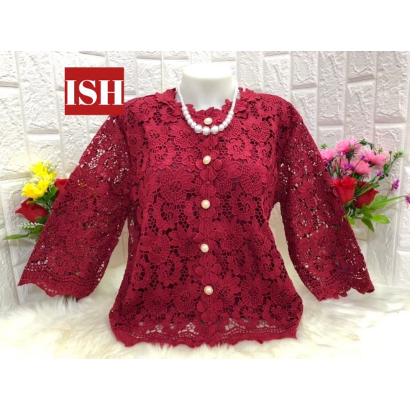 Atasan bangkok brokat tebal  terbaru by an an shop jumbo